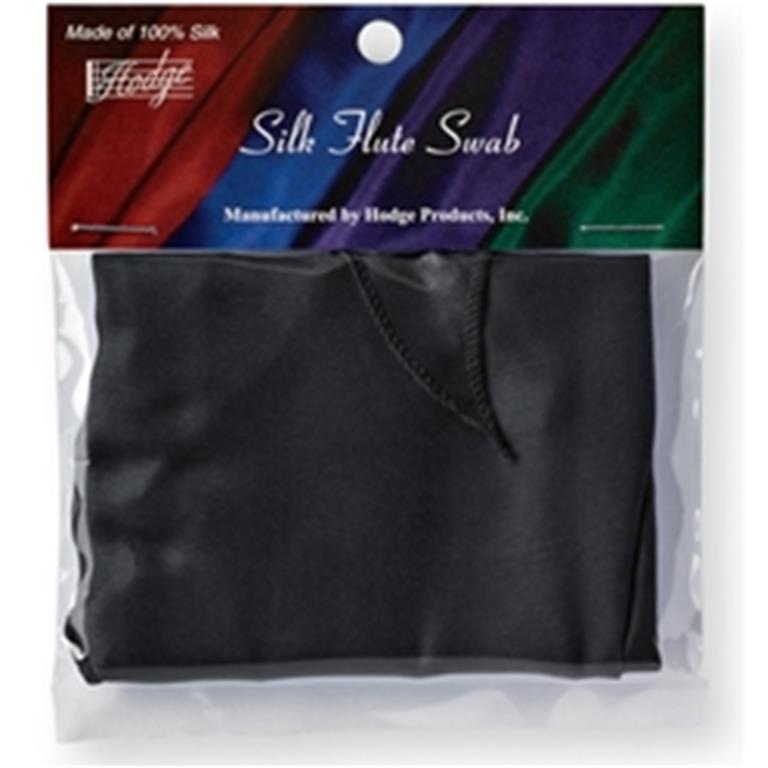 Hodge HFSBK Silk Flute Swab; Black