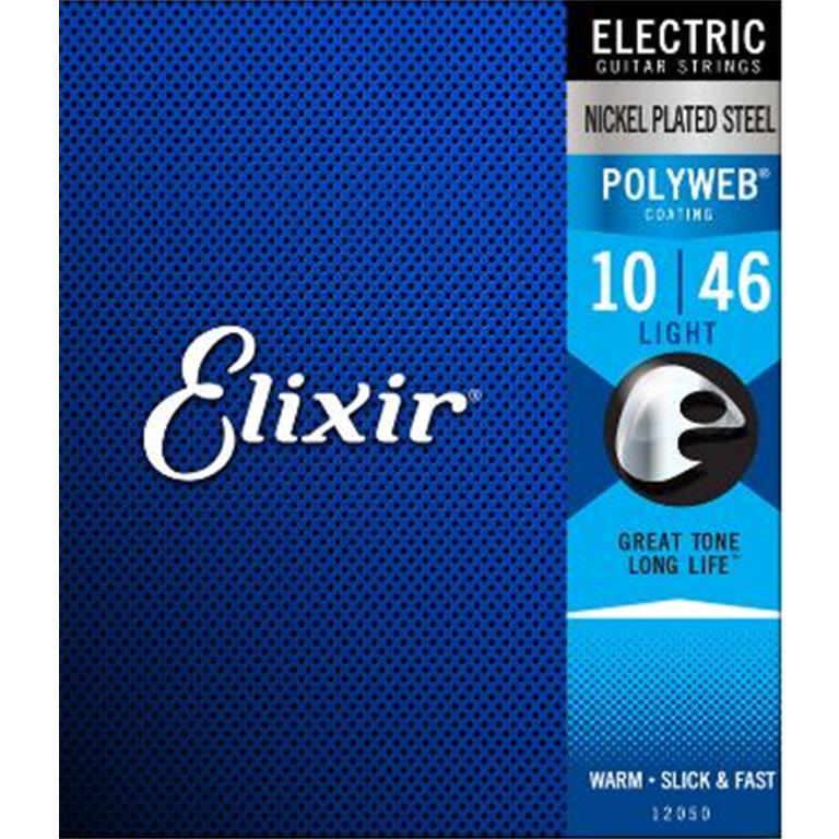 Elixir 12050 Nickel Plated Steel POLYWEB Electric Guitar Strings - Light