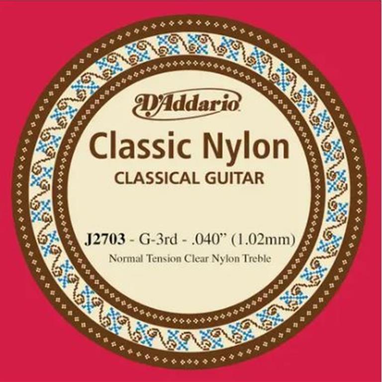 D'Addario J2703 Classical Guitar String 3 (G)