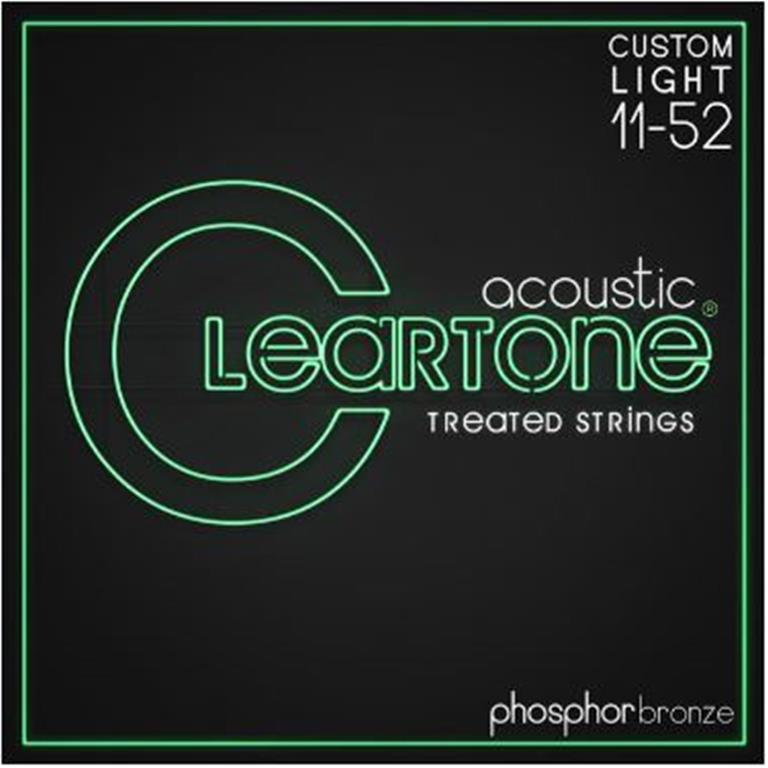 Cleartone Strings 7411 Phosphor Bronze Acoustic Guitar Strings - Custom Light 11-52