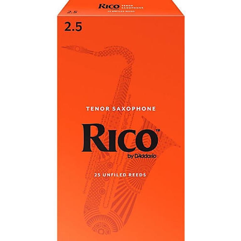 Rico Tenor Saxophone Reeds 2.0 25枚入 Nick Rail Music - Rico RKA0125-B25 Tenor Sax Reeds #2.5: 25-Pack