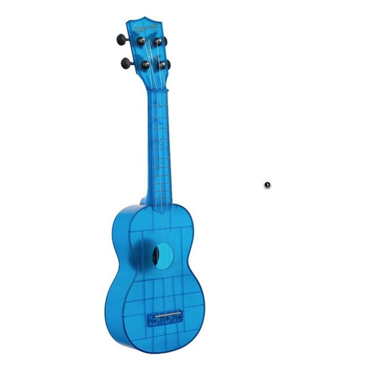 Kala KA-WMT-BL-S Waterman Soprano Ukulele - Cobalt Blue - Transparent