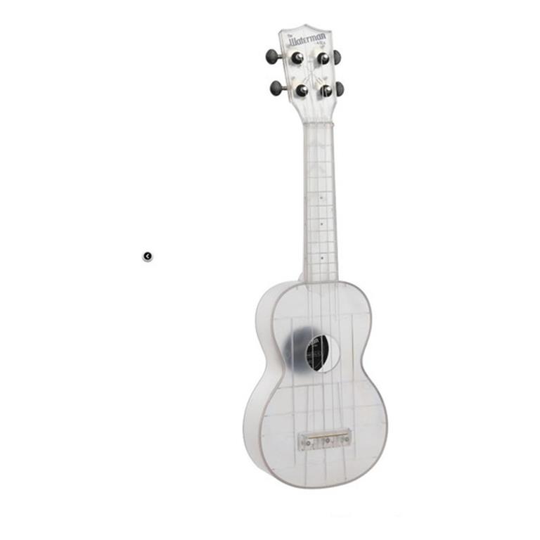 Kala KA-WMT-CL-S Waterman Soprano Ukulele - Frosted Glass - Transparent