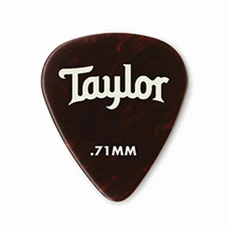 Taylor 80775 Celluloid 351 Picks, Tort Shell, 0.71mm 12-Pack