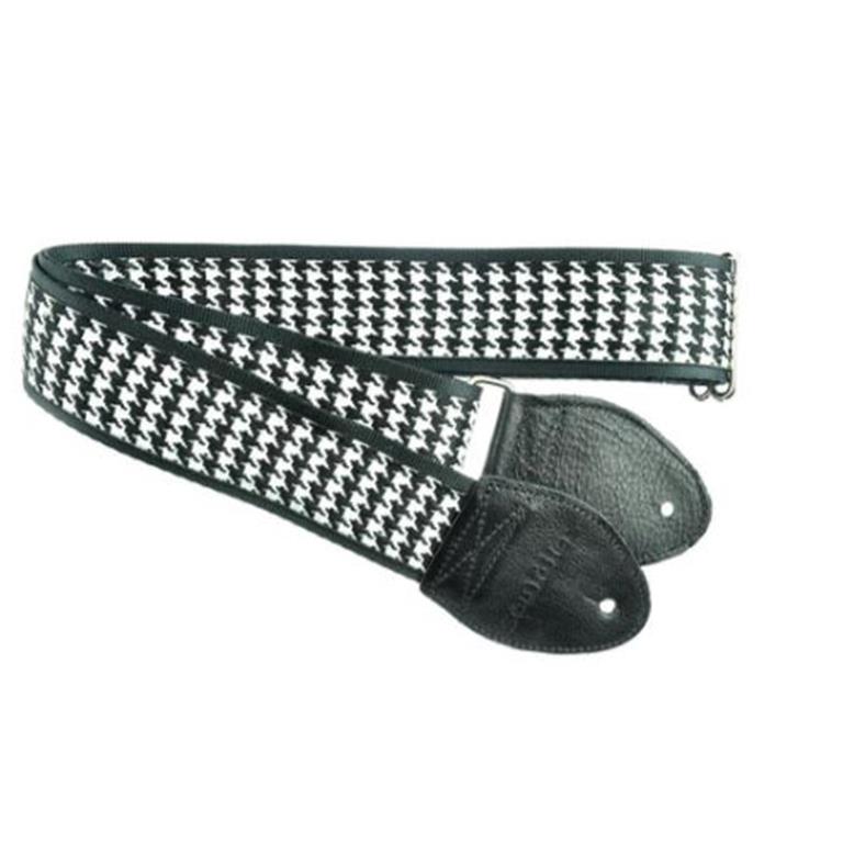 Souldier GS0229BK04BK Houndstooth - Black Guitar Strap
