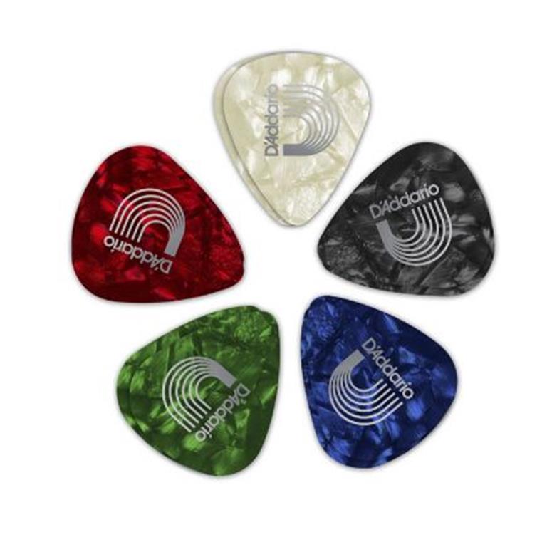 D'Addario 1CAP6-10 Assorted Pearl Picks (Hard) [10 pk]