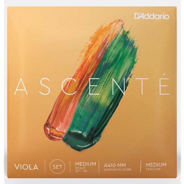 D'Addario A410-MM Ascenté 15-16" Viola String Set, Medium Tension