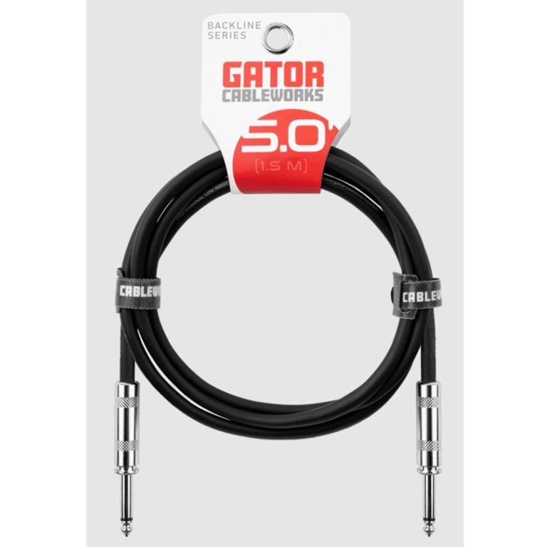 Gator GCWB-INS-05 Backline Series 5ft Straight-Straight Instrument Cable