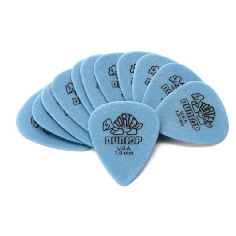Dunlop 418P100 Tortex Standard Guitar Picks - 1.0mm (Blue) - 12 Pack