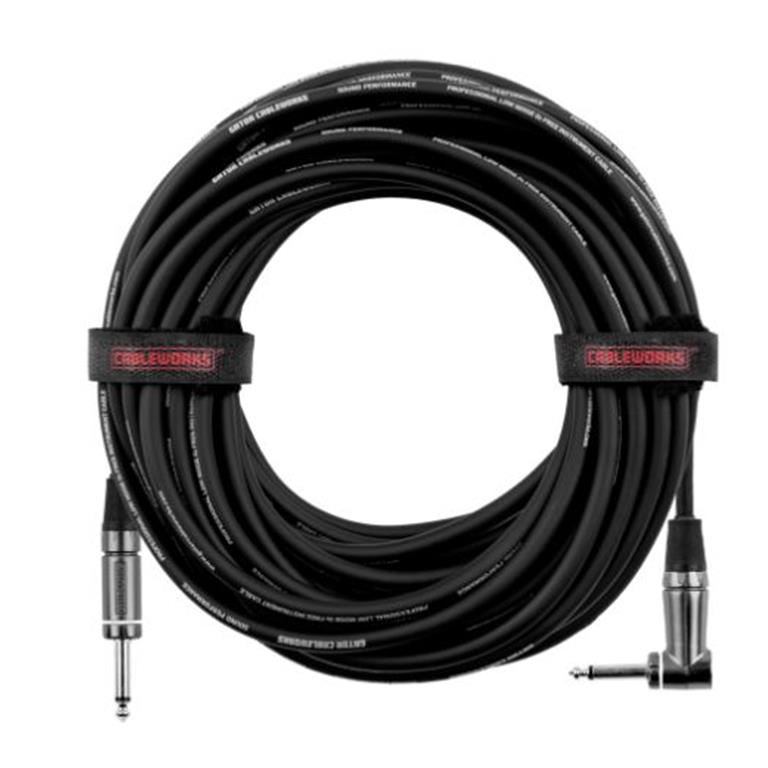 Gator GCWC-INS-10RA Composer Series 10ft Straight-Right Angle Instrument Cable